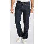 Reduzierte Unifarbene LEVI'S 501 Straight Ripped Jeans & Zerrissene Jeans aus Flanell für Herren Größe S 