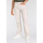 Weiße Bestickte Casual LEVI'S 501 Straight Jeans mit Stickerei aus Baumwolle für Herren 