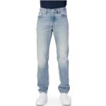 Reduzierte Blaue LEVI'S Straight Leg Jeans aus Baumwolle für Herren Weite 34, Länge 34 für den für den Sommer 