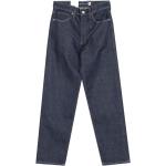 Reduzierte Blaue LEVI'S Straight Leg Jeans mit Reißverschluss aus Denim für Damen 