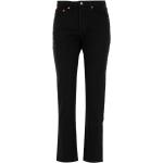 Schwarze LEVI'S Straight Leg Jeans aus Baumwollmischung für Damen Größe S Weite 26, Länge 28 