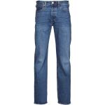 Reduzierte Blaue LEVI'S 501 Straight Straight Leg Jeans für Herren Weite 32 