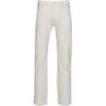 Reduzierte Weiße LEVI'S 501 Straight Straight Leg Jeans aus Denim für Herren Weite 34 