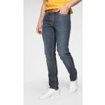 Reduzierte Blaue LEVI'S 511 Slim Fit Jeans aus Denim für Herren Größe XXL 