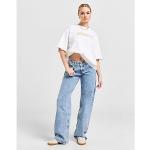 Hellblaue LEVI'S Hüftjeans & Low Waist Jeans mit Reißverschluss aus Baumwolle für Damen 