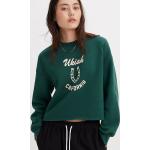 Reduzierte Grüne LEVI'S Rundhals-Ausschnitt Damensweatshirts Größe M 