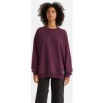 Reduzierte Pinke LEVI'S Rundhals-Ausschnitt Damensweatshirts aus Baumwolle Größe M 
