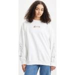 Reduzierte Weiße LEVI'S Rundhals-Ausschnitt Damensweatshirts aus Baumwolle Größe S 