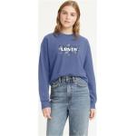 Blaue LEVI'S Rundhals-Ausschnitt Damensweatshirts Größe S 