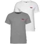 Reduzierte Graue Kurzärmelige LEVI'S T-Shirts aus Jersey für Herren Größe XXL 