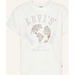 Weiße Blumenmuster LEVI'S T-Shirts mit Blumenmotiv aus Baumwollmischung für Damen 