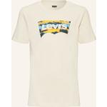 Cremefarbene LEVI'S T-Shirts aus Baumwolle für Herren 