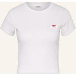 Weiße LEVI'S T-Shirts aus Baumwolle für Damen Größe S 