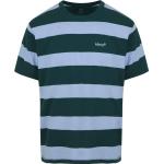 Dunkelgrüne Gestreifte Kurzärmelige LEVI'S T-Shirts für Herren Größe XL 