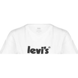 Levi's® T-Shirt, Kurzarm, Rundhals-Ausschnitt, uni, für Damen, weiß, M