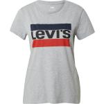 Graue Casual LEVI'S T-Shirts für Damen Größe XL 