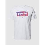 Reduzierte Weiße LEVI'S T-Shirts aus Baumwolle für Herren Größe XXL 