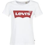 Reduzierte Weiße LEVI'S Bio T-Shirts für Damen Größe M 