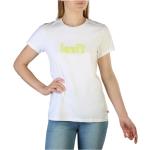 Reduzierte Weiße LEVI'S T-Shirts für Damen Größe S 