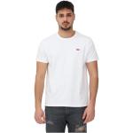 Reduzierte Weiße LEVI'S T-Shirts aus Baumwolle für Herren Größe S 