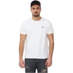 Reduzierte Weiße LEVI'S T-Shirts aus Baumwolle für Herren Übergrößen 