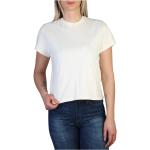 Reduzierte Weiße Kurzärmelige LEVI'S Rundhals-Ausschnitt T-Shirts aus Baumwolle für Damen Größe S für den für den Sommer 