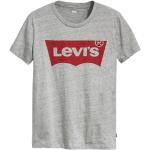 Graue Langärmelige LEVI'S T-Shirts für Damen 