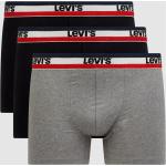 Schwarze LEVI'S Herrenunterwäsche aus Baumwolle Größe M 3-teilig 