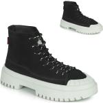 Schwarze LEVI'S High Top Sneaker & Sneaker Boots aus Leder für Damen Größe 39 mit Absatzhöhe 3cm bis 5cm 