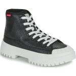 Schwarze LEVI'S High Top Sneaker & Sneaker Boots für Damen Größe 40 mit Absatzhöhe 5cm bis 7cm 