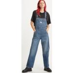 Indigofarbene Vintage LEVI'S Vintage Clothing Jeans-Latzhosen aus Denim für Damen Größe M 