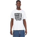 Reduzierte Weiße LEVI'S T-Shirts aus Baumwolle für Herren Größe L 