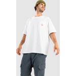 Weiße Gestreifte Streetwear LEVI'S Workwear T-Shirts aus Baumwolle für Herren Größe XL 