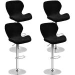 Reduzierte Schwarze Barhocker & Barstühle aus Stoff Breite 50-100cm, Höhe 0-50cm 4-teilig 