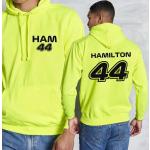 Lewis Hamilton HAM44 Kapuzenpullover mit fluoreszierender Grafik, Formel 1 F1-Kapuzenpullover, Unisex-Damen-Langarmpullover, Kapuzenpullover