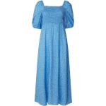 Reduzierte Blaue Lexington Clothing Maxi Maxikleider aus Viskose für Damen Größe XS 