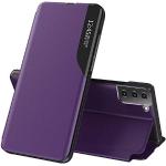 Violette Elegante Samsung Galaxy S21+ 5G Hüllen Art: Flip Cases durchsichtig klappbar 