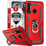 Rote Huawei P30 Lite Hüllen Art: Bumper Cases mit Bildern mit Schnalle aus Silikon stoßfest 