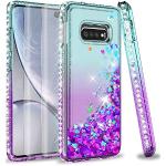 Türkise Samsung Galaxy S10e Cases Art: Bumper Cases mit Glitzer mit Schutzfolie 