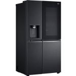 E (A bis G) LG Side-by-Side Kühlschränke InstaView™ schwarz (mattschwarz) Kühl-Gefrierkombinationen Bestseller