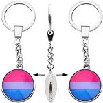 Nickelfreie Bunte Geflochtene LGBT Schlüsselanhänger & Taschenanhänger für Damen 