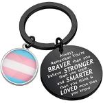 Nickelfreie LGBT Gay Pride Schlüsselanhänger & Taschenanhänger aus Edelstahl für Damen 