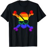 Schwarze Punk LGBT Gay Pride Businesskleidung mit Totenkopfmotiv für Herren Größe S 