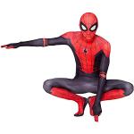 Schwarze Spiderman Ganzkörperkostüme aus Elastan 