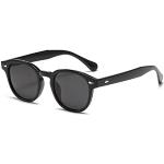 LHSDMOAT Unisex Vintage Sonnenbrille, Retro Johnny Depp Runde Sonnenbrille Herren Damen, Mode UV400 Sonnenbrille für das Fahren Angeln Foto Wandern