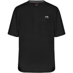 Schwarze Li Ning T-Shirts aus Baumwolle für Herren Größe M für den für den Sommer 