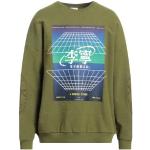 Reduzierte Olivgrüne Unifarbene Langärmelige Li Ning Herrensweatshirts aus Jersey Größe XL für den für den Herbst 