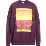 Reduzierte Purpurne Unifarbene Langärmelige Li Ning Herrensweatshirts aus Jersey Größe XL für den für den Herbst 