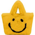 Goldene Elegante Emoji Smiley Tote Bags & Henkeltaschen für Damen 