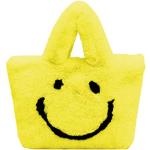Gelbe Elegante Emoji Smiley Tote Bags & Henkeltaschen für Damen 